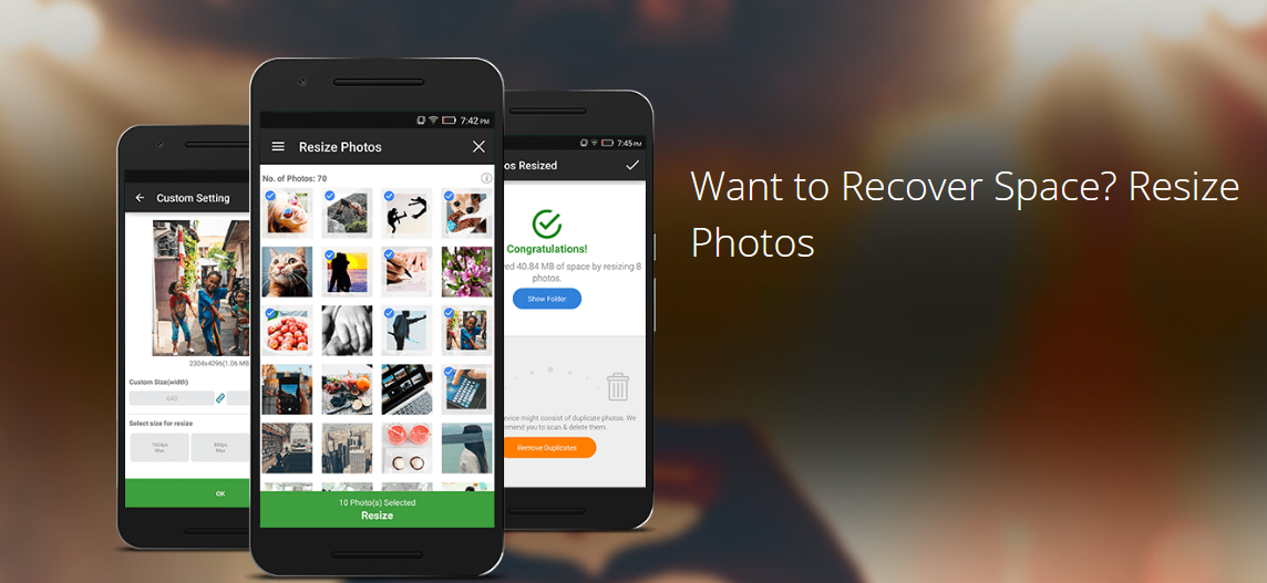 How to reduce photo file size on android phone