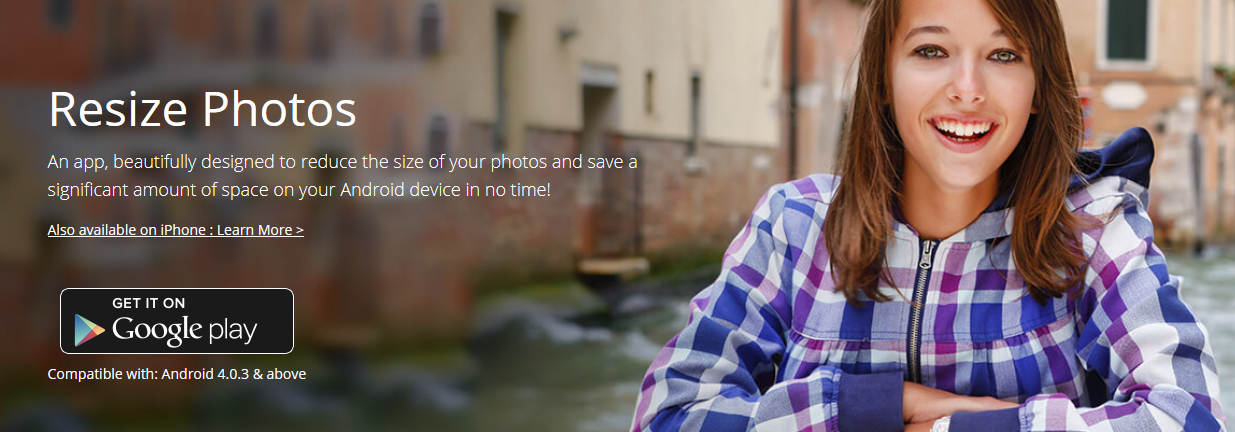Resize Photo app - Reduce the file size of a picture