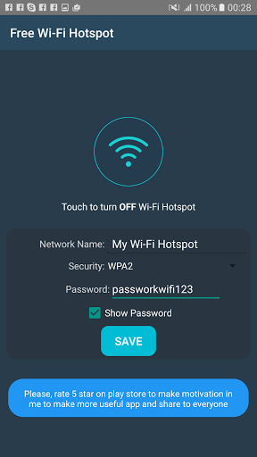 Free portable wifi hotspot for android